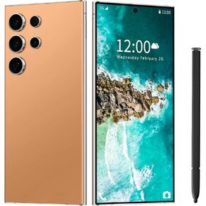 MMY I24 Ultra 5G Unlocked Smartphone,6GB+256GB Fully Cell Phone for Android 13, 6.8" Unlocked Cell Phone, 6800mAh, 48MP+108MP Dual Camera/Dual SIM/Fingerprint Lock/Face(Cyan)