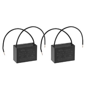 uxcell Ceiling Fan Capacitor CBB61 14uF 250V AC 2 Wires Metallized Polypropylene Film Capacitor 47x34x22mm for Electric Fan Pump Motor Generator 2Pcs