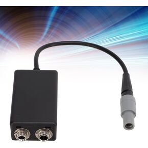 Aviation Headset Adapter, Headset Adapter General Aviation Dual for GA Female to for LEMO 6‑pin Male Adapter