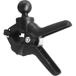 1S Quick Clamp, Handlebar Clamp Mount Base with 1'' Ball for 0.87"-1.57" Rails, Table/Desk Clip, Compatible with RAM Mounts B Size/1" Ball Double Socket Arm
