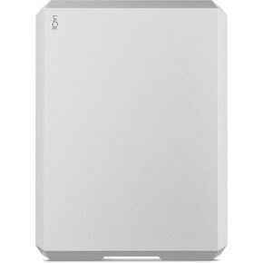 LaCie Mobile Drive, 5 TB , External Hard Drive HDD – Moon Silver, USB-C USB 3.0, With Rescue Services (STHG5000400)