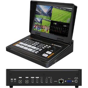 AVMATRIX PVS0403U Multi-Camera-Video-Switcher Mixer, 10.1" LCD Screen SDI & HDMI Inputs USB Output for Live Streaming Professional Studio Tel-Medical Tel-Conference Tel-Education YouTube Twitter