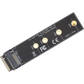 NVME M-Key M.2 PCIE 4.0 3.0 Adapter NGFF M2 NVME PCIE SSD Hard Drive Gold Finger Adapter Plate Protection Test Card Compatible with 2280 2260 2242 2230 SSD Hard Drive Black