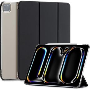 CoBak Case for iPad Pro 13 Inch 2024 (7th Gen) Released, Slim Stand translucent back shell Protective Smart Cover with Auto Sleep Wake Feature for iPad Pro 13 Inch Tablet, Black2