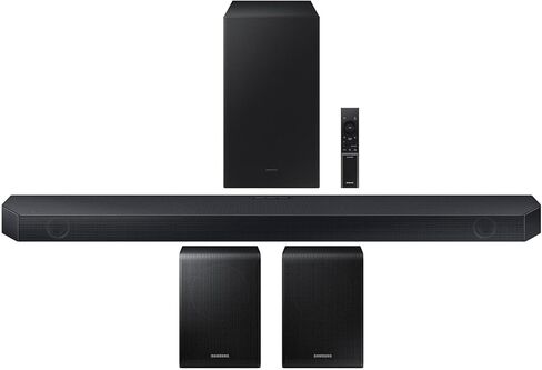 SAMSUNG HW-Q60C 3.1ch Soundbar and Subwoofer with Dolby Atmos SWA-9200S 2.0Ch Wireless Rear Surround Sound Speakers (2023) in Saudi Arabia