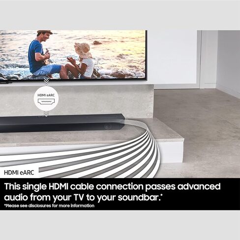 SAMSUNG HW-Q60C 3.1ch Soundbar and Subwoofer with Dolby Atmos SWA-9200S 2.0Ch Wireless Rear Surround Sound Speakers (2023) in Saudi Arabia