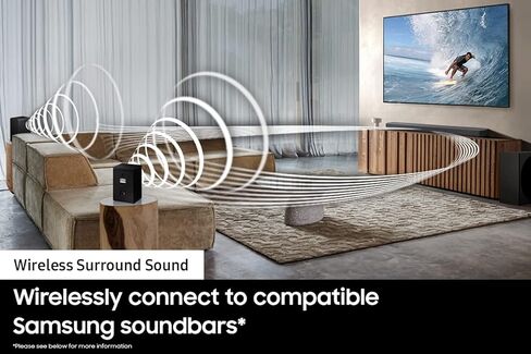 SAMSUNG HW-Q60C 3.1ch Soundbar and Subwoofer with Dolby Atmos SWA-9200S 2.0Ch Wireless Rear Surround Sound Speakers (2023) in Saudi Arabia
