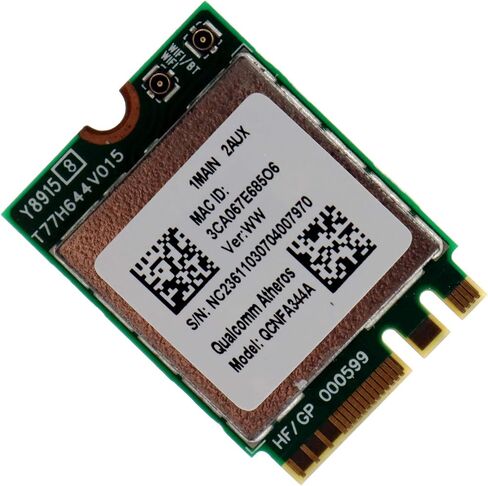 QCNFA344A Dual-Band 802.11ac 867Mbps NGFF M.2 Wireless WLAN WiFi Adapter Card w/Bluetooth 4.1 for Laptops Qualcomm Atheros NFA344A Windows 7/8/10 in Saudi Arabia