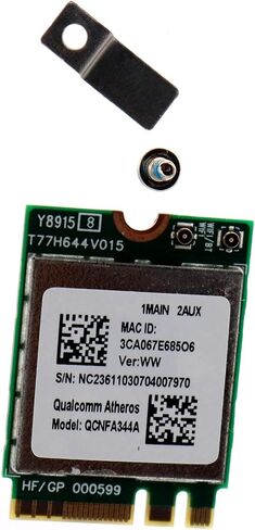 QCNFA344A Dual-Band 802.11ac 867Mbps NGFF M.2 Wireless WLAN WiFi Adapter Card w/Bluetooth 4.1 for Laptops Qualcomm Atheros NFA344A Windows 7/8/10 in Saudi Arabia