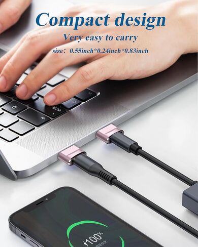 USB C Female to USB A Male Adapter 4 Pack, Type C Charger Cable Power Converte Compatible with Apple Watch Ultra iWatch 8 7, Phone 15 14 13 12 11 Pro Plus Max, iPad, Samsung Galaxy S23 S22 in Saudi Arabia