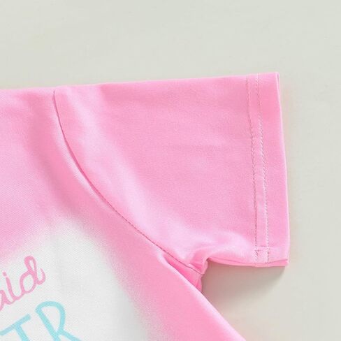 Toddler Baby Girl Summer Clothes Short Sleeve Mermaid T-Shirt Top Fish Scale Bell Bottom Pants 2Pcs Outfit in Saudi Arabia