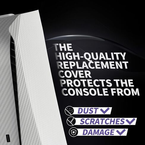 eXtremeRate eXcover Blood Zombie Top Bottom Cover Compatible with ps5 Console Disc Edition, Replacement Faceplate Backplate Shell Skin Compatible with ps5 Console Disc Version - Console NOT Included in Saudi Arabia