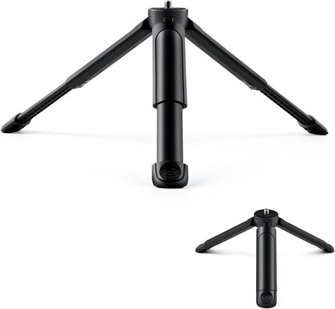 1/4 Mini Tripod, Tabletop Desktop Stand Compact Tripod with 1/4" Screw for weeylite K21 Stick Light, S03/S05 Pocket Photo Light, Camera, Smooth 4, Osmo Mobile, Vimble 2, Gimbal Handle Grip Stabilizer in Saudi Arabia
