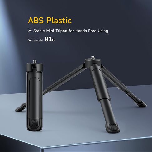 1/4 Mini Tripod, Tabletop Desktop Stand Compact Tripod with 1/4" Screw for weeylite K21 Stick Light, S03/S05 Pocket Photo Light, Camera, Smooth 4, Osmo Mobile, Vimble 2, Gimbal Handle Grip Stabilizer in Saudi Arabia