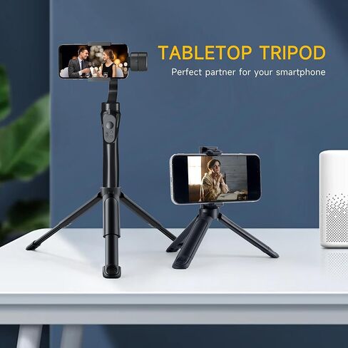 1/4 Mini Tripod, Tabletop Desktop Stand Compact Tripod with 1/4" Screw for weeylite K21 Stick Light, S03/S05 Pocket Photo Light, Camera, Smooth 4, Osmo Mobile, Vimble 2, Gimbal Handle Grip Stabilizer in Saudi Arabia