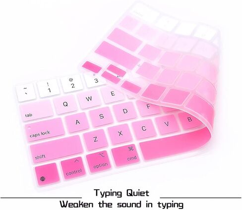 HRH Ombre Pink Silicone Keyboard Cover for iPad Pro 12.9 2020 MXQU2LL/A in Kuwait