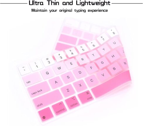 HRH Ombre Pink Silicone Keyboard Cover for iPad Pro 12.9 2020 MXQU2LL/A in Kuwait