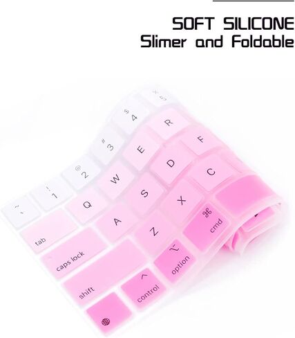 HRH Ombre Pink Silicone Keyboard Cover for iPad Pro 12.9 2020 MXQU2LL/A in Kuwait