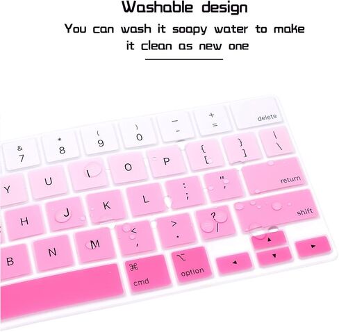 HRH Ombre Pink Silicone Keyboard Cover for iPad Pro 12.9 2020 MXQU2LL/A in Kuwait