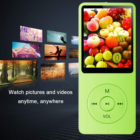 MP3 Player, Music Player with 16GB Micro SD Card, Build-in Speaker/Photo/Video Play/FM Radio/Voice Recorder/E-Book Reader, Supports up to 128GB in Saudi Arabia