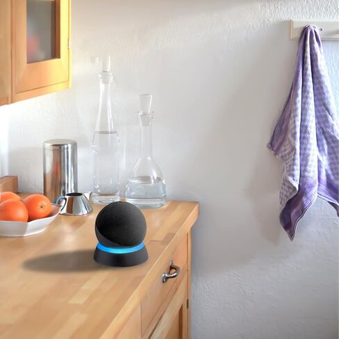 Table Stand for Echo Dot 5th Generation, C YECEN Desktop Holder Mount for Echo Dot 5th & 4th Gen, Base Bracket with Light Guide and with Built-in Cable Management,Charcoal in Kuwait