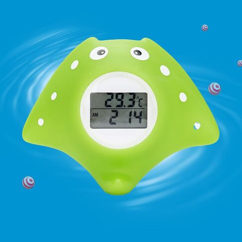 2 Pack Rubber Duck Baby Bath Thermometer LED Display Warning Alarm/Timer Function,Baby Safety Water Thermometer for Bathtub Tube Pool Floating Toy Infants Newborn Toddlers Room Temperature Essentials in Saudi Arabia