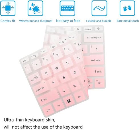 2PCS Keyboard Cover for 2024 2023 14" Acer Swift X14 SFX14-72G/Swift Go SFG14-72, Aspire Vero AV14-52, Aspire Go AG14-31P, Aspire 3 Spin A3SP14-31PT/Aspire 5 Spin A5SP14-51MTN, Aspire 5 A514-55/545G in Kuwait