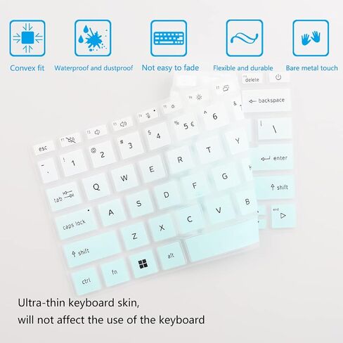 2PCS Keyboard Cover for 2024 2023 14" Acer Swift X14 SFX14-72G/Swift Go SFG14-72, Aspire Vero AV14-52, Aspire Go AG14-31P, Aspire 3 Spin A3SP14-31PT/Aspire 5 Spin A5SP14-51MTN, Aspire 5 A514-55/545G in Saudi Arabia