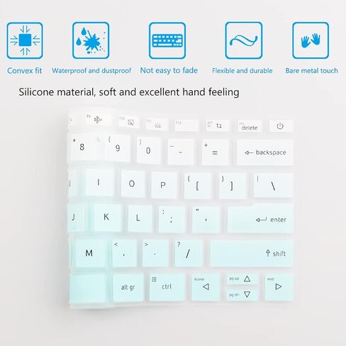 2PCS Keyboard Cover for 2024 2023 14" Acer Swift X14 SFX14-72G/Swift Go SFG14-72, Aspire Vero AV14-52, Aspire Go AG14-31P, Aspire 3 Spin A3SP14-31PT/Aspire 5 Spin A5SP14-51MTN, Aspire 5 A514-55/545G in Saudi Arabia