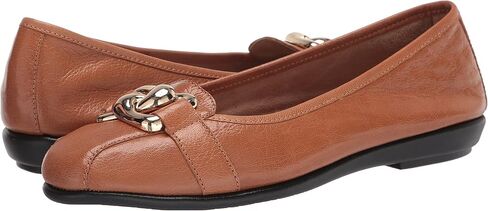 Aerosoles Women's Bristol Ballet Flat, TAN Leather, 7 in Saudi Arabia