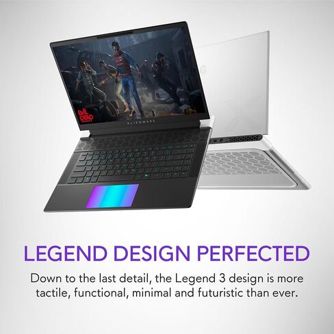 Alienware X16 R2 Gaming Laptop - 16-inch QHD+ 240Hz 3ms Display, Intel Core Ultra 7-155H, 16GB LPDDR5X RAM, 1TB SSD, NVIDIA GeForce RTX 4070 8GB GDDR6, Windows 11 Home, Onsite Service - Lunar Silver in Saudi Arabia