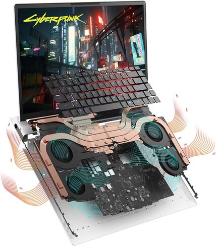 Alienware X16 R2 Gaming Laptop - 16-inch QHD+ 240Hz 3ms Display, Intel Core Ultra 7-155H, 16GB LPDDR5X RAM, 1TB SSD, NVIDIA GeForce RTX 4070 8GB GDDR6, Windows 11 Home, Onsite Service - Lunar Silver in Saudi Arabia