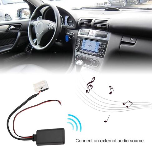12V 12 Pin Bluetooth Adapter Aux Audio Cable Audio Cable Adapter Fit For Mercedes Benz W169 W245 W203 W209 R230 W221 W251 W164 X164 in Saudi Arabia