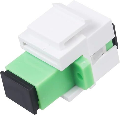 20 pcs Fiber Optic Coupler SC Keystone Jack Coupler SC Simplex Singlemode APC Adapter for Fiber Wall Plate (White) in Saudi Arabia