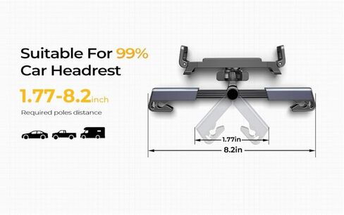 The Family's World Handsfree Universal Compatibility waterproof,iPad, Tablet, phone Holder for Car Mount Headrest Must Have Travel Accessories great for Long Road Trip Essentials for Kids Adults in Saudi Arabia