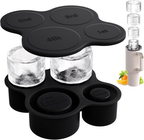 Ice Cube Tray for Stanley Cup: GGUW Tumbler Ice Tray - Cylinder Ice Cube for Stanley Cup - Hollow Ice Cube Tray in Saudi Arabia