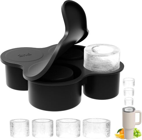 Ice Cube Tray for Stanley Cup: GGUW Tumbler Ice Tray - Cylinder Ice Cube for Stanley Cup - Hollow Ice Cube Tray in Saudi Arabia