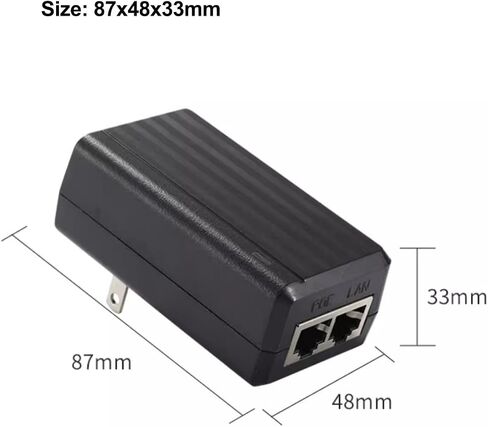 Gigabit PoE Injector 48V 24W POE Adapter, IEEE 802.3af Compliant,10/100/1000Mbps RJ45, Compatible with Ubiquiti U-POE-AF, TP-Link TL-POE150S, TRENnet TPE-113GI,EnGenius EPA2406GR in Saudi Arabia