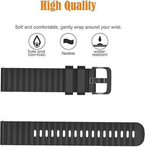 عبوتان متوافقتان مع Garmin Vivoactive 3 / Garmin Vivoactive 5 / Garmin Venu Sq، إطلاق سريع 20 مم لـ Garmin Venu 2 Plus/Garmin Forerunner 245/Forerunner 55 in Kuwait