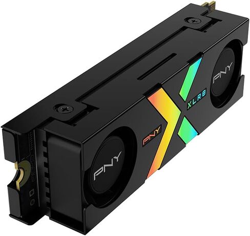 PNY CS3150 1TB PCIe Gen5 x4 NVMe M.2 SSD with Dual Fan Black Heatsink – Microsoft DirectStorage Compatible – up to 11500 MB/s Read – M280CS3150HS-1TB-RB in Saudi Arabia