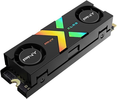 PNY CS3150 1TB PCIe Gen5 x4 NVMe M.2 SSD with Dual Fan Black Heatsink – Microsoft DirectStorage Compatible – up to 11500 MB/s Read – M280CS3150HS-1TB-RB in Saudi Arabia