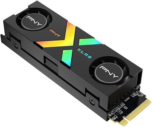 PNY CS3150 1TB PCIe Gen5 x4 NVMe M.2 SSD with Dual Fan Black Heatsink – Microsoft DirectStorage Compatible – up to 11500 MB/s Read – M280CS3150HS-1TB-RB in Saudi Arabia