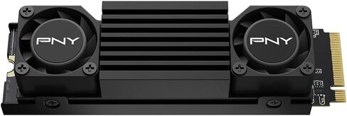 PNY CS3150 1TB PCIe Gen5 x4 NVMe M.2 SSD with Dual Fan Black Heatsink – Microsoft DirectStorage Compatible – up to 11500 MB/s Read – M280CS3150HS-1TB-RB in Saudi Arabia