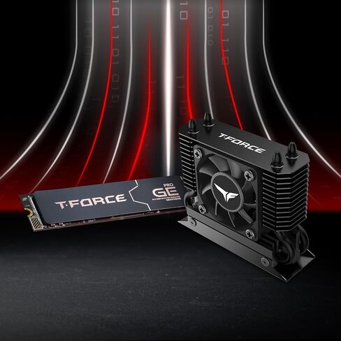 مبرد TEAMGROUP T-FORCE GE PRO 2 تيرابايت وAirFlow I SSD - GE PRO Graphene Heatsink DRAM SLC Cache 3D TLC NAND NVMe InnoGrit PCIe Gen5x4 M.2 2280 SSD قراءة/كتابة 14000/11800 ميجابايت/ثانية TM8FG3002TTC133 in Kuwait