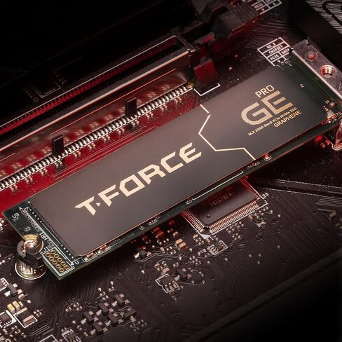 مبرد TEAMGROUP T-FORCE GE PRO 2 تيرابايت وAirFlow I SSD - GE PRO Graphene Heatsink DRAM SLC Cache 3D TLC NAND NVMe InnoGrit PCIe Gen5x4 M.2 2280 SSD قراءة/كتابة 14000/11800 ميجابايت/ثانية TM8FG3002TTC133 in Kuwait