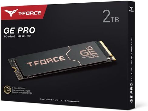 مبرد TEAMGROUP T-FORCE GE PRO 2 تيرابايت وAirFlow I SSD - GE PRO Graphene Heatsink DRAM SLC Cache 3D TLC NAND NVMe InnoGrit PCIe Gen5x4 M.2 2280 SSD قراءة/كتابة 14000/11800 ميجابايت/ثانية TM8FG3002TTC133 in Kuwait