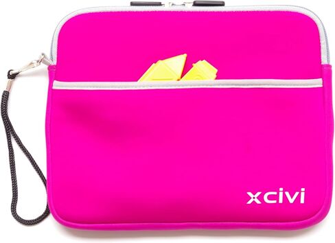 Xcivi Neoprene Protective Carry Case for Boogie Board Scribble 'n Play with Zip Accessary Pocket (Blue) in Saudi Arabia
