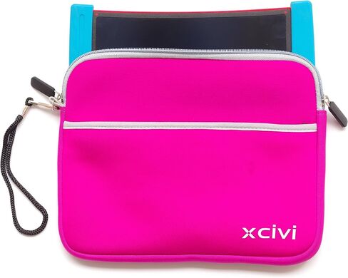 Xcivi Neoprene Protective Carry Case for Boogie Board Scribble 'n Play with Zip Accessary Pocket (Blue) in Saudi Arabia