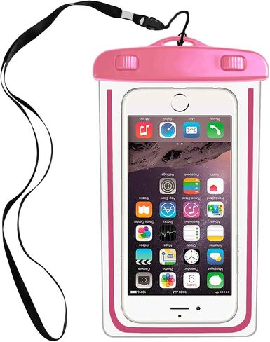 Waterproof Phone Pouch, IPX8 Cellphone Dry Case Bag Compatible with iPhone 11 PRO MAX Xs,XR,XS MAX,X 8,7,6s Plus,SE,Galaxy S9,S8+,s7 Edge LG,Diagonal to 6.3",Snowproof Dirtproofts-Black in Saudi Arabia