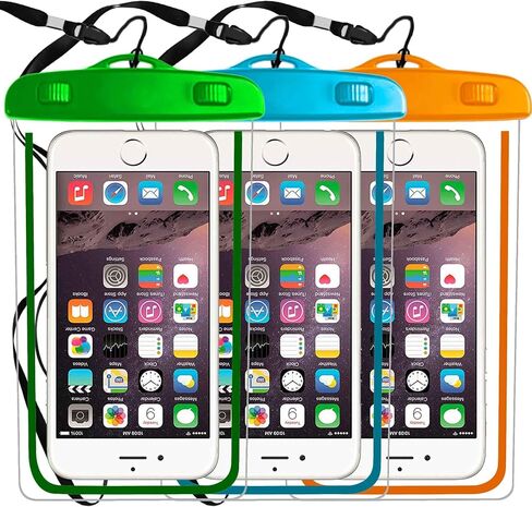 Waterproof Phone Pouch, IPX8 Cellphone Dry Case Bag Compatible with iPhone 11 PRO MAX Xs,XR,XS MAX,X 8,7,6s Plus,SE,Galaxy S9,S8+,s7 Edge LG,Diagonal to 6.3",Snowproof Dirtproofts-Black in Saudi Arabia